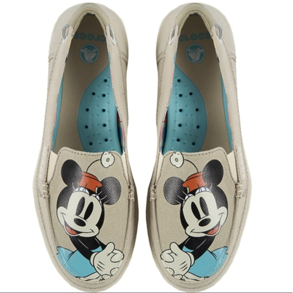 CROCS Shoes - CROCS Women’s Minnie Mouse Canvas Shoes NWOT